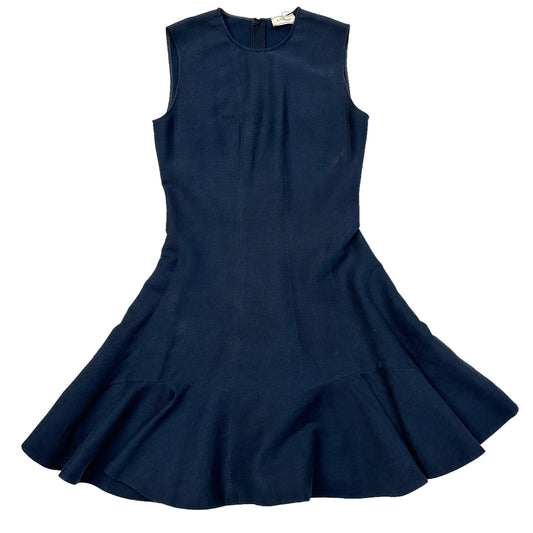 Navy Linen Dress - S