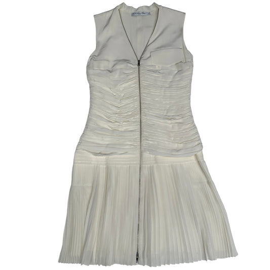 Cream Silk Dress - 6