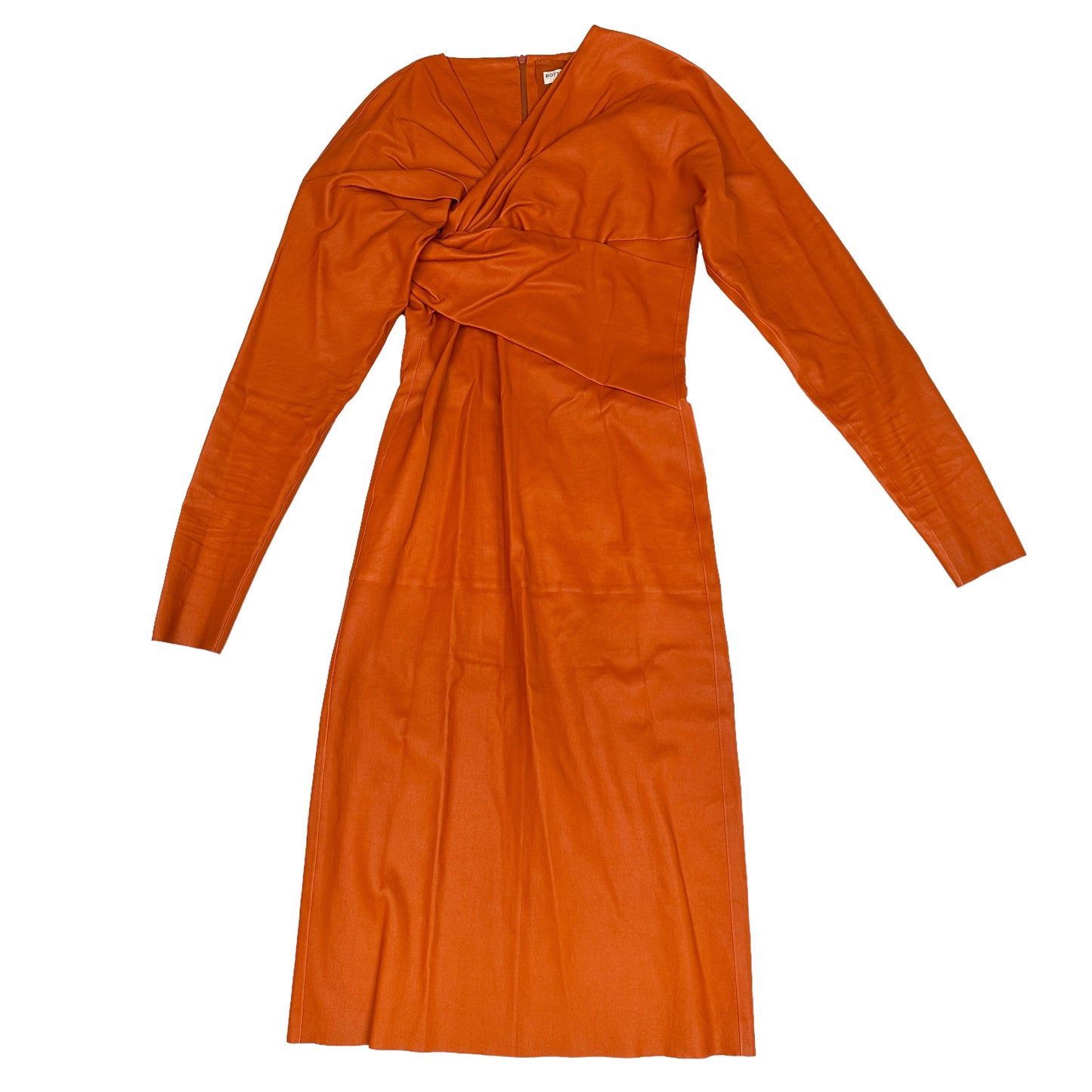 2020 Orange Leather Dress - XS