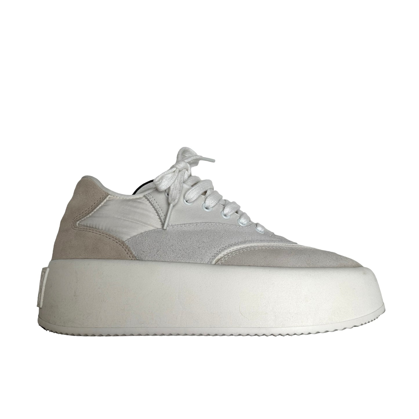 White Platform Sneakers - 7