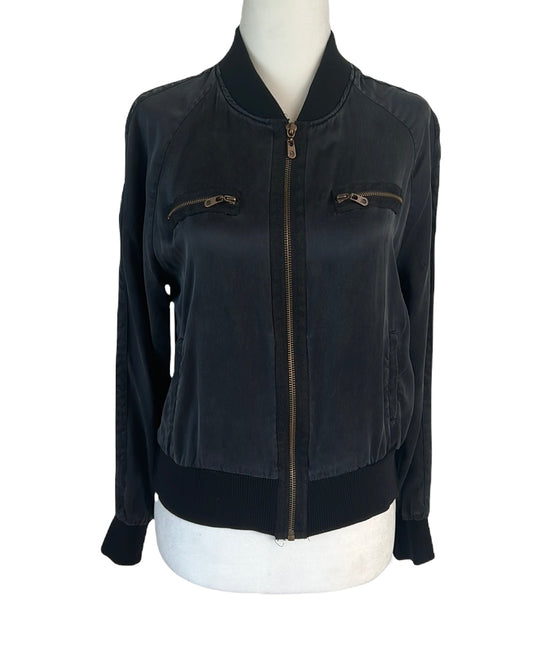 Black Silk Bomber - S