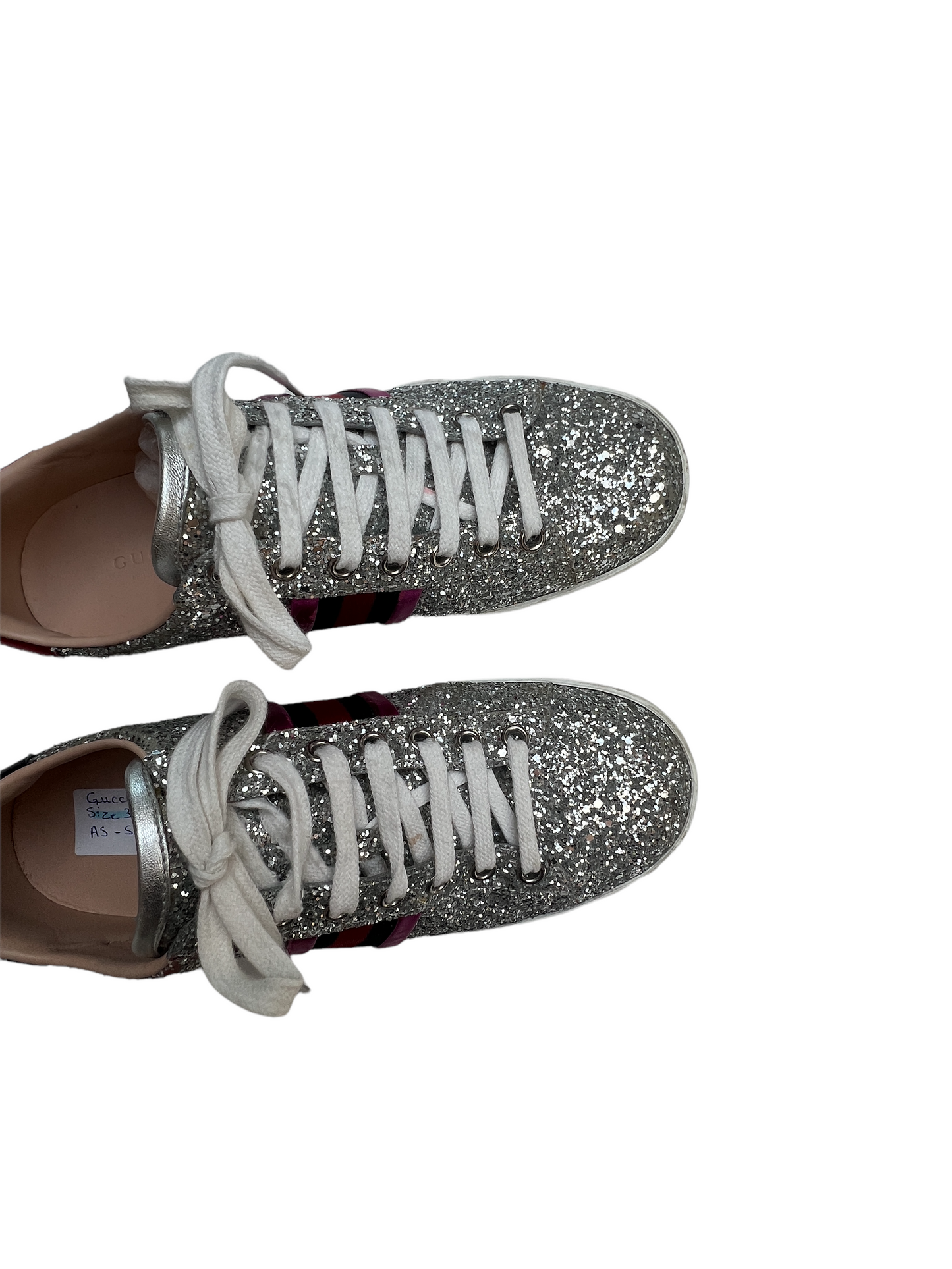 Silver Glitter Sneakers - 6.5