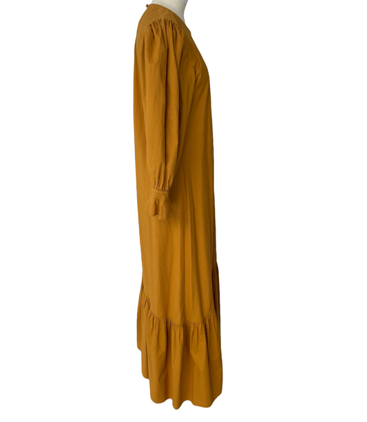 Mustard Cotton Dress - S