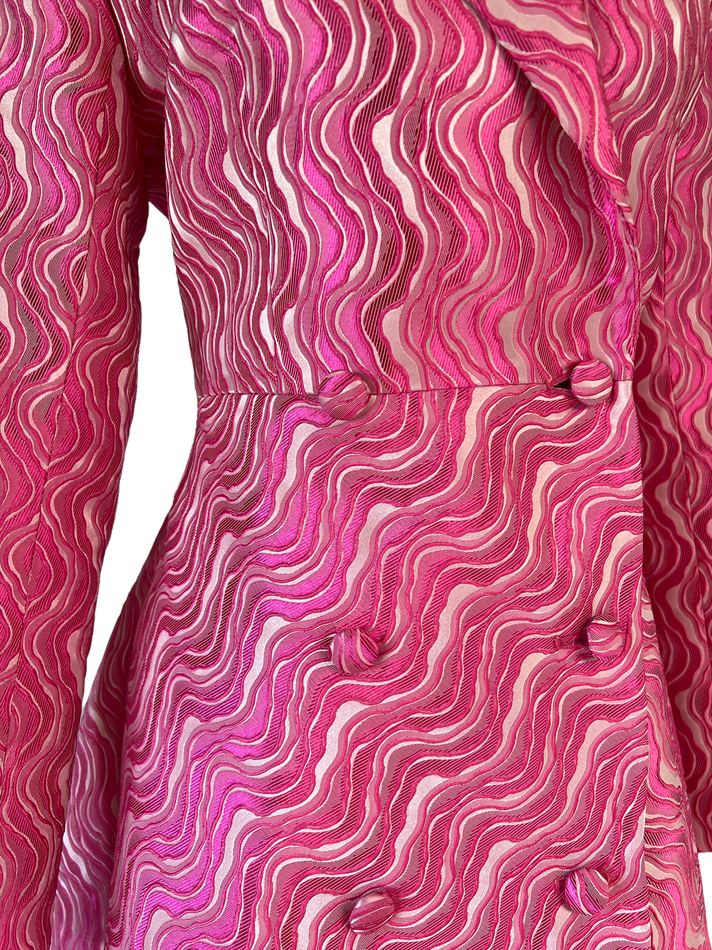Pink Printed Coat - 6