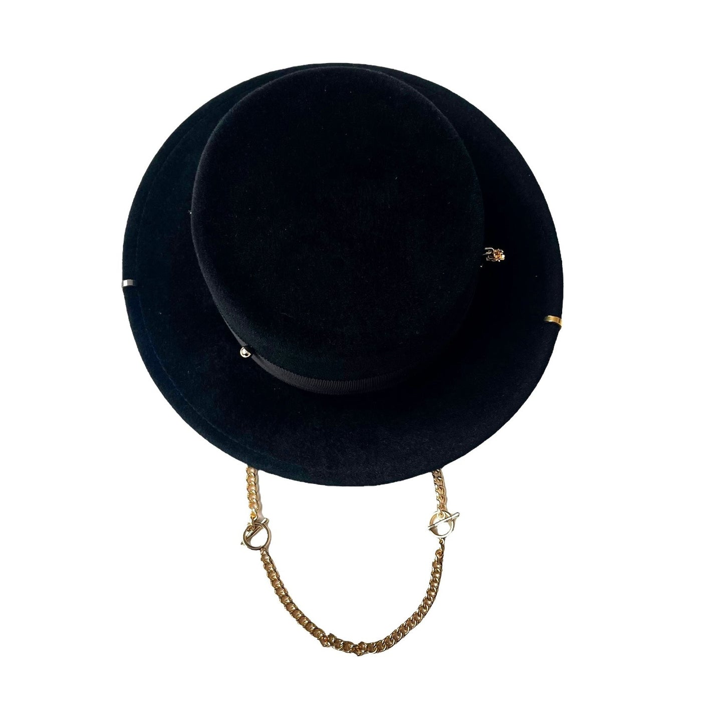 Black Felt Hat - S
