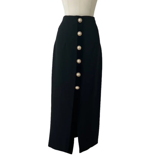 Black Long Skirt - XS