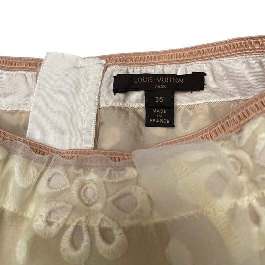 Beige Lace Skirt - S