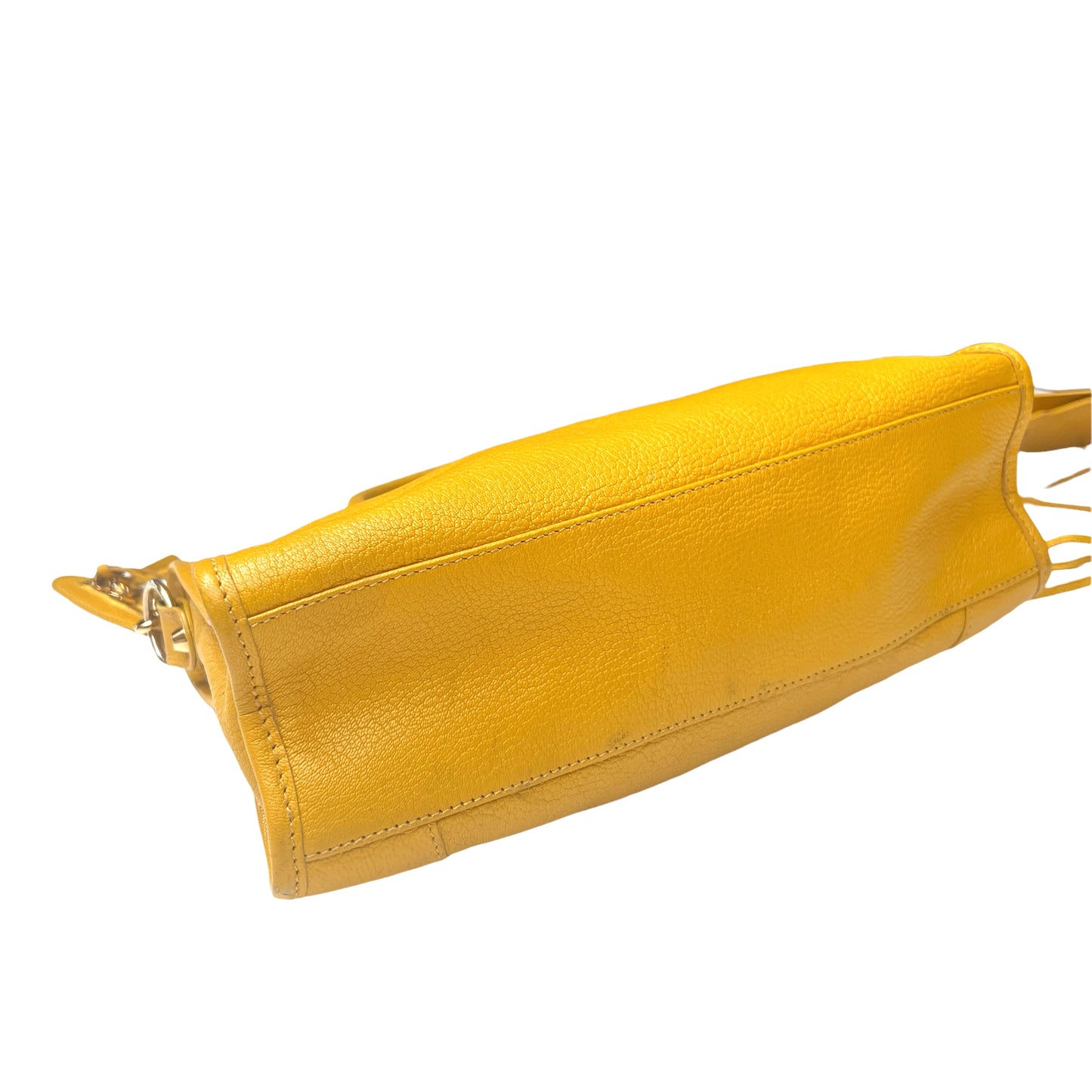 Yellow City Metallic Edge Bag - S