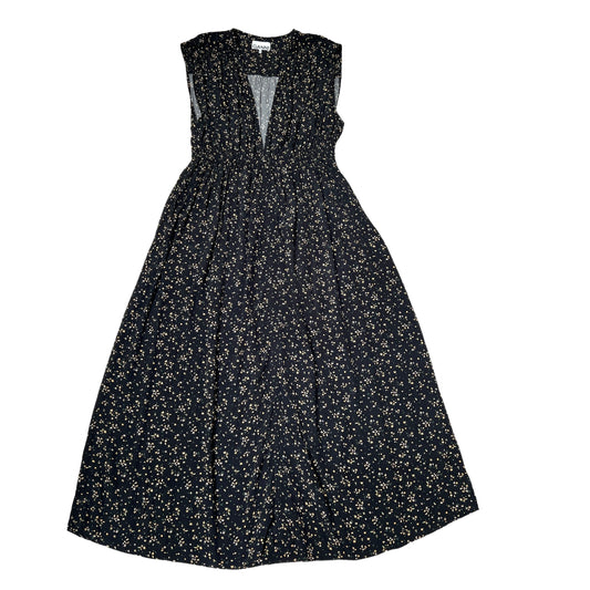 Black Floral Dress - L