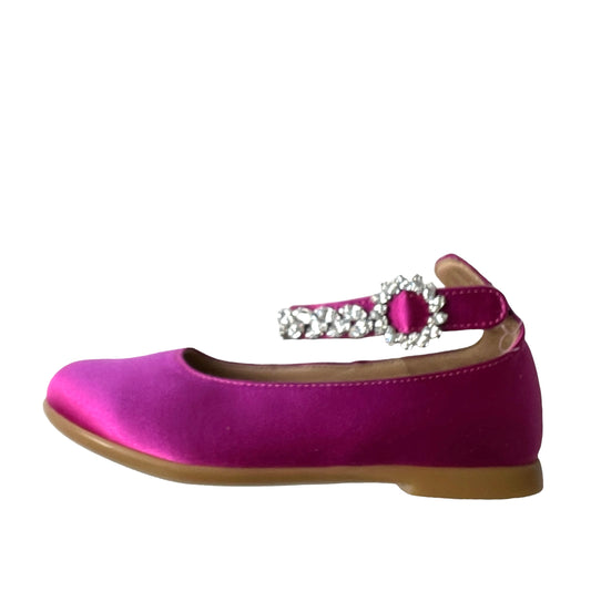 Pink Satin Shoes w/Crystals - 24