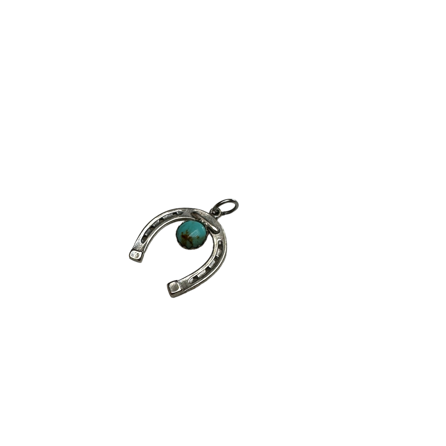Turquoise Silver Charm