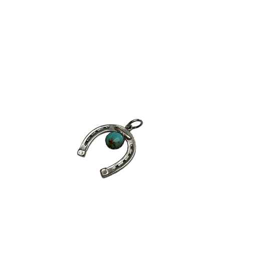 Turquoise Silver Charm