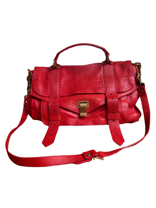 Red Leather Crossbody Bag