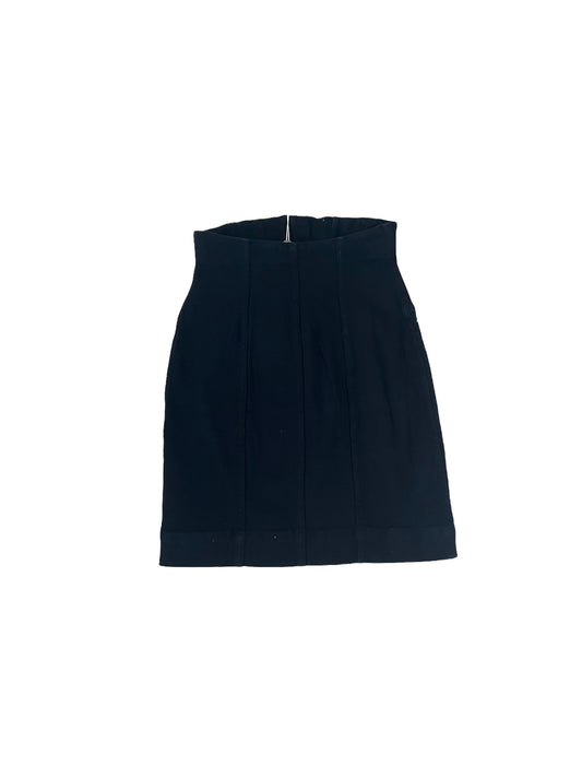 Denim Black Mini Skirt - 0