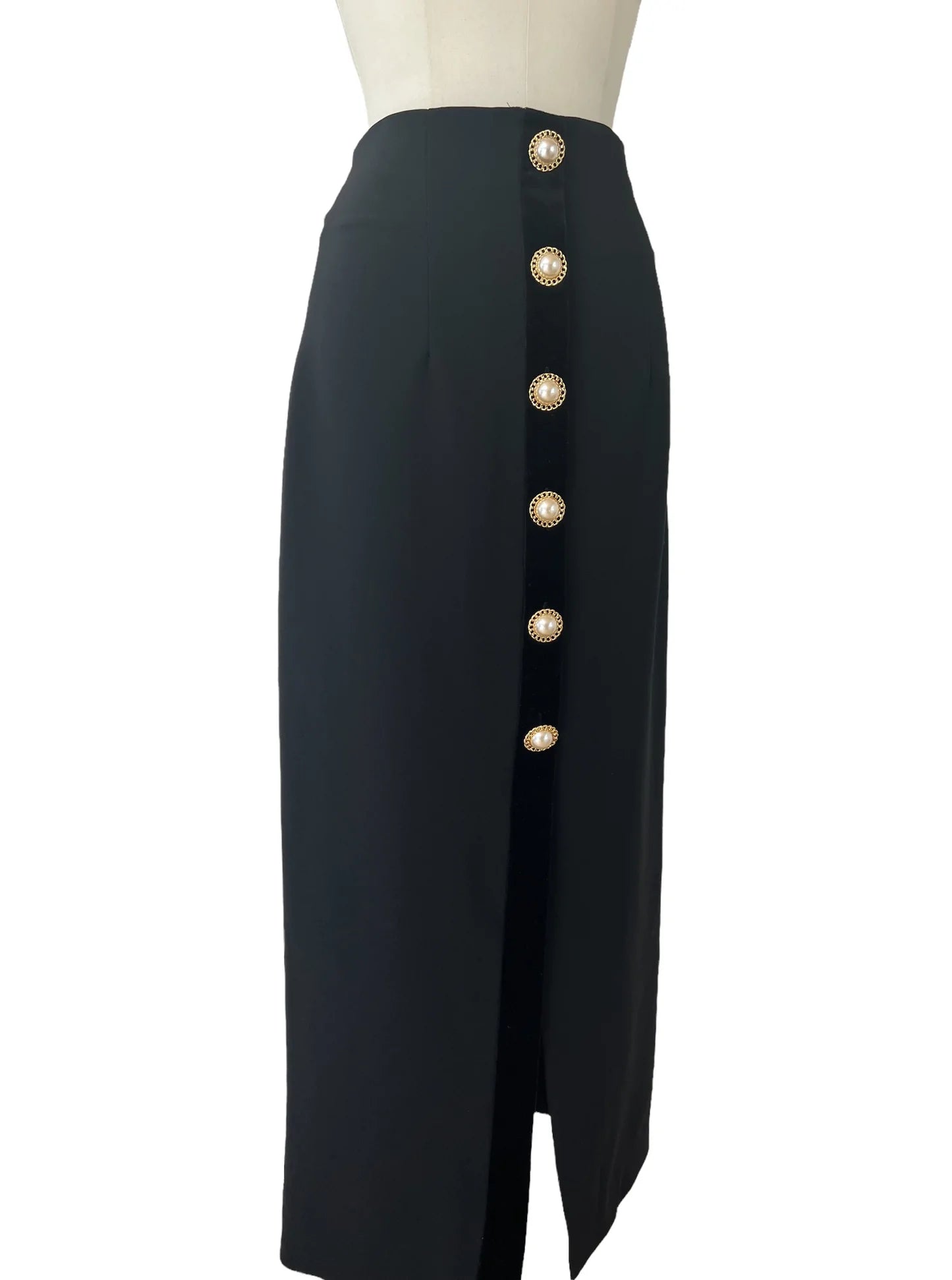 Black Long Skirt - XS