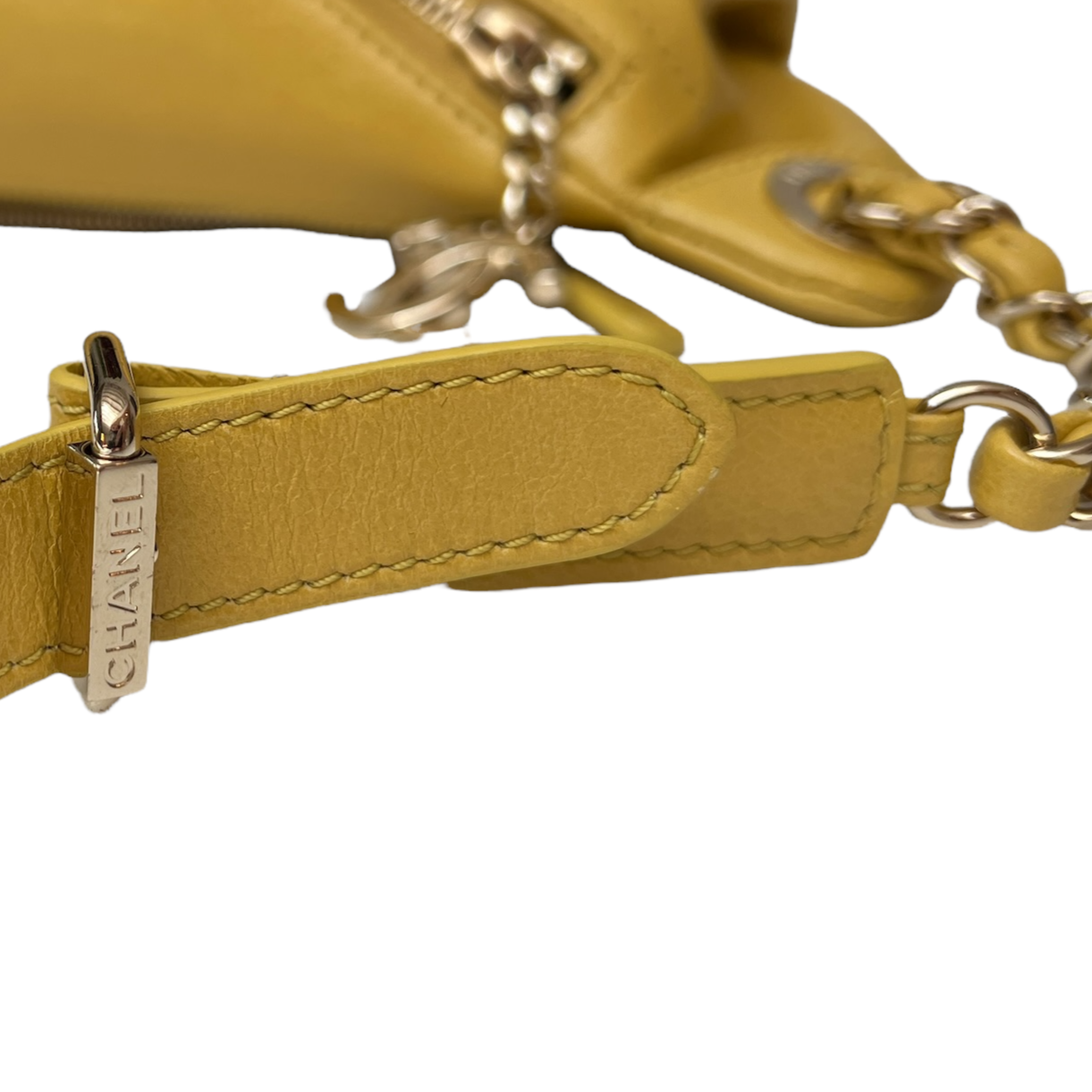 Yellow Leather Belt Bag