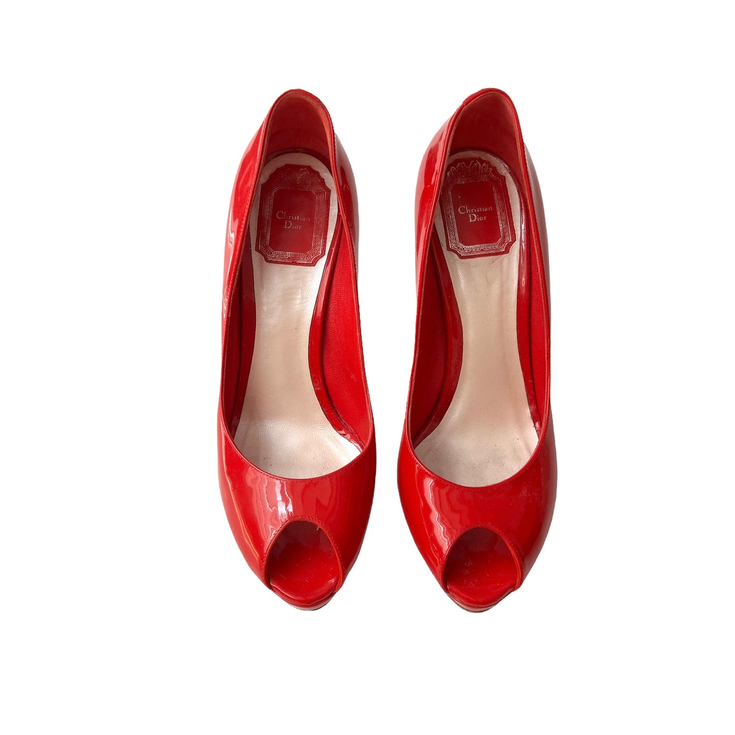 Red Patent Leather Heels - 7.5