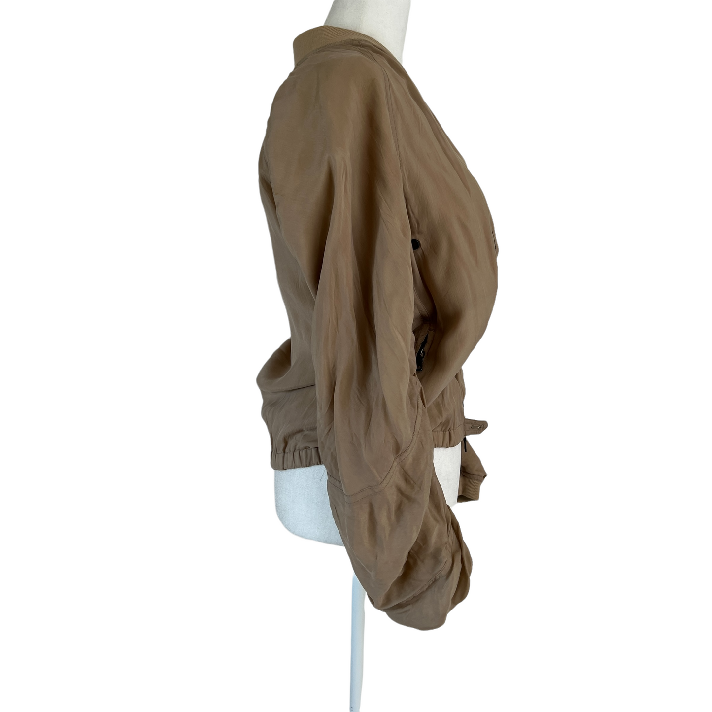 Beige Bomber Jacket - S