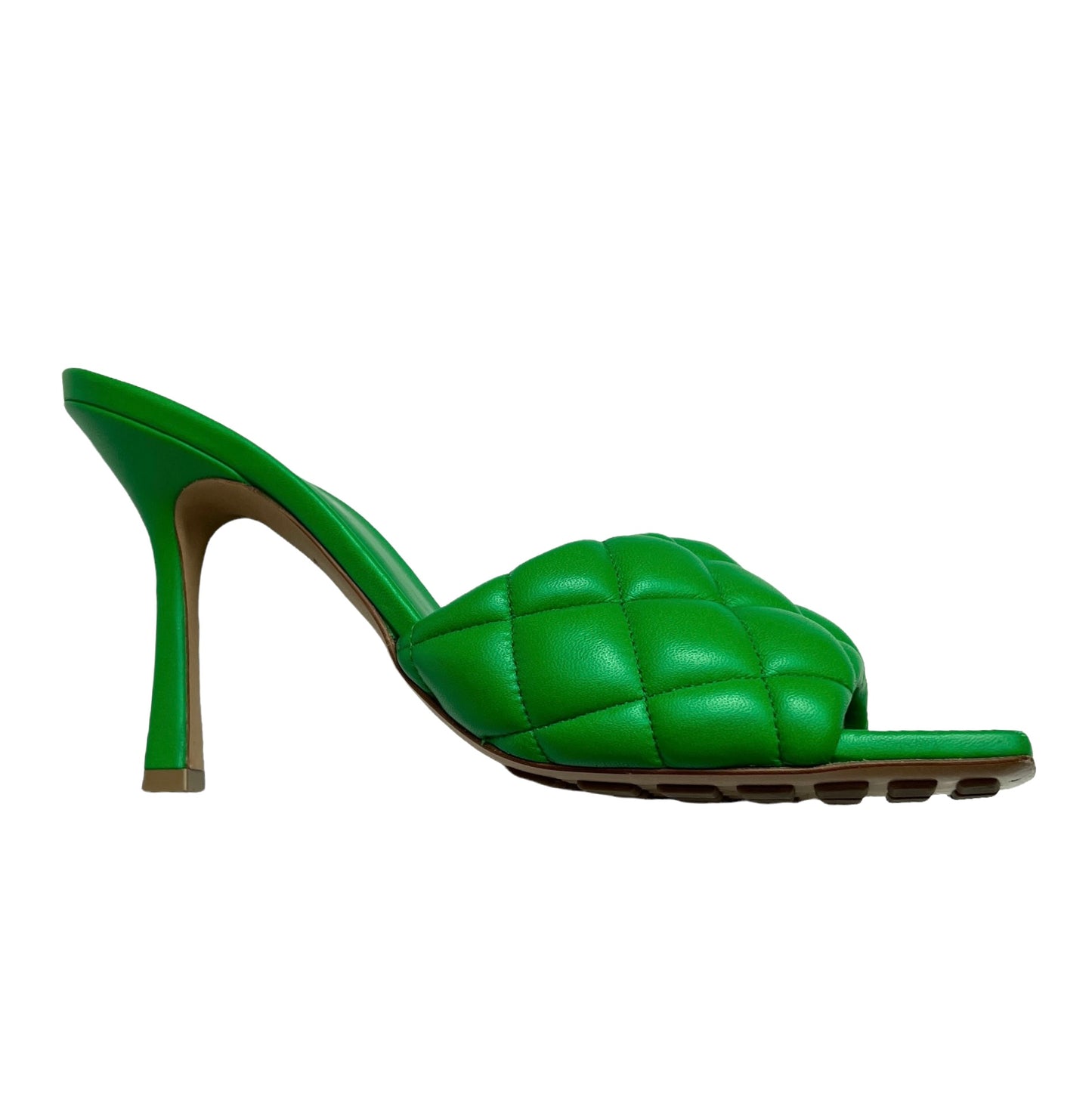 Green Slides with Heels - 8