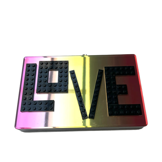 LOVE Lego Acrylic Clutch