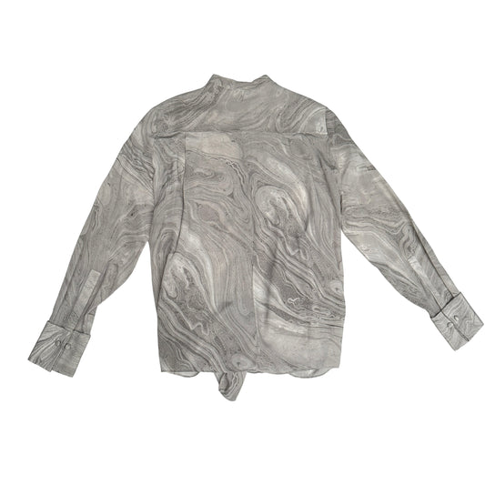 Grey Silk Shirt - M