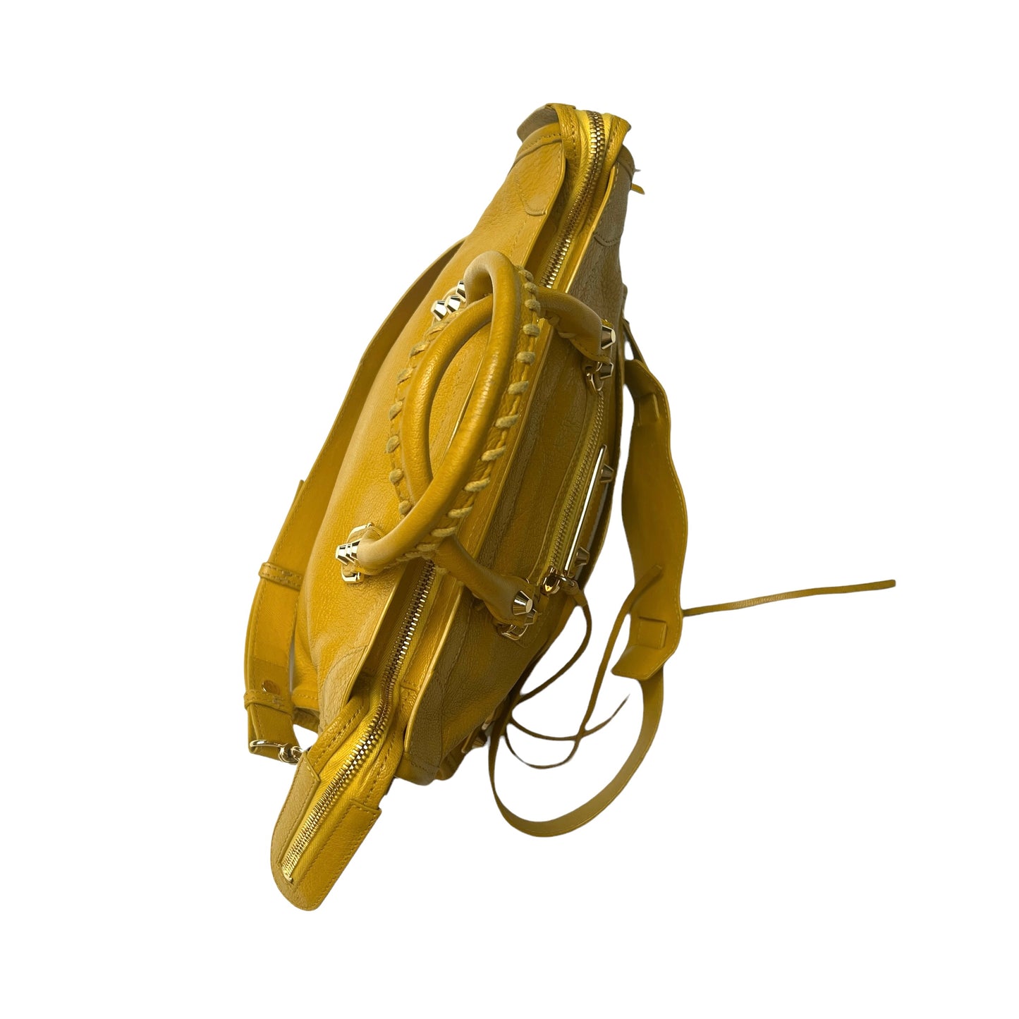 Yellow City Metallic Edge Bag - S