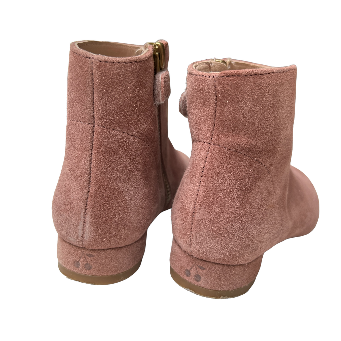 Pink Suede Boots - 27