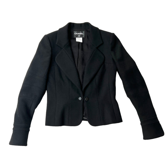 Black Wool Jacket - S/M