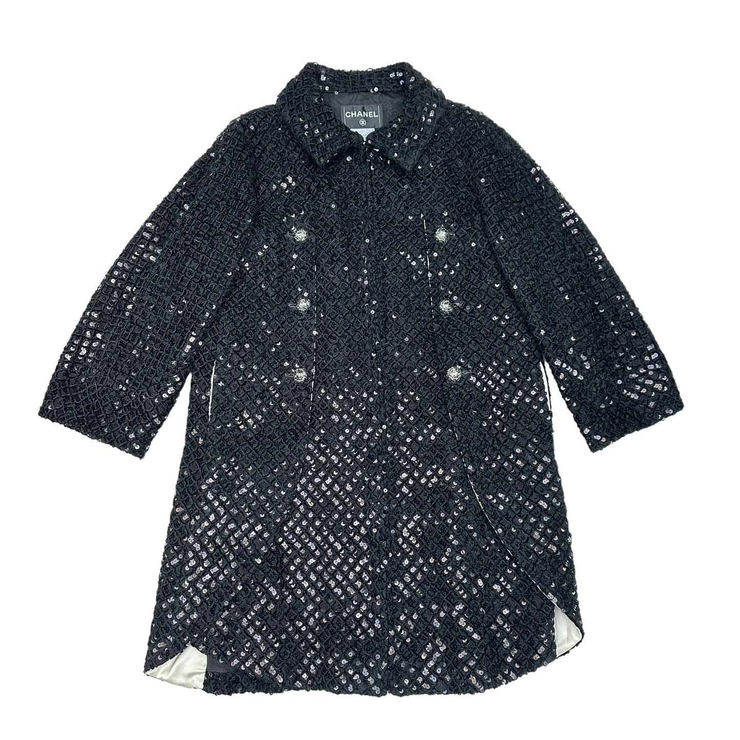 Sequins Black Coat - S