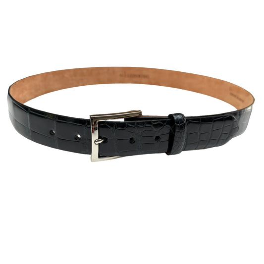 Men Blue Alligator Belt - 38