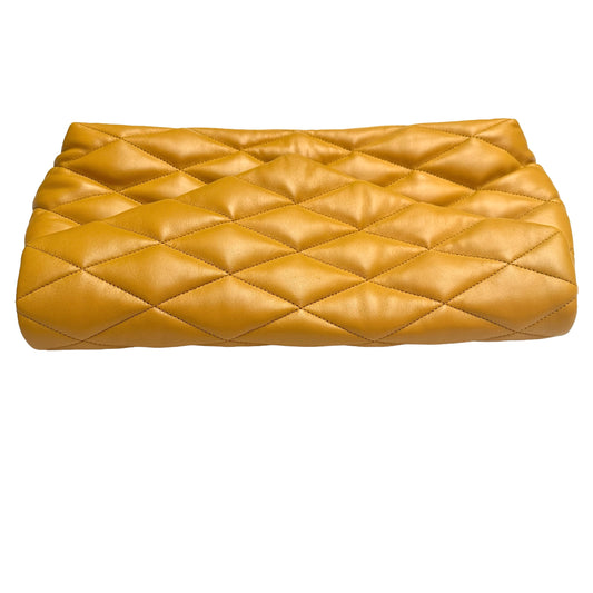 Sade Yellow Puffer Clutch