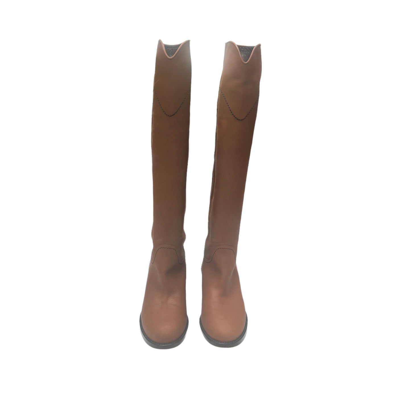 Brown Tall Nubuck Boots - 7.5