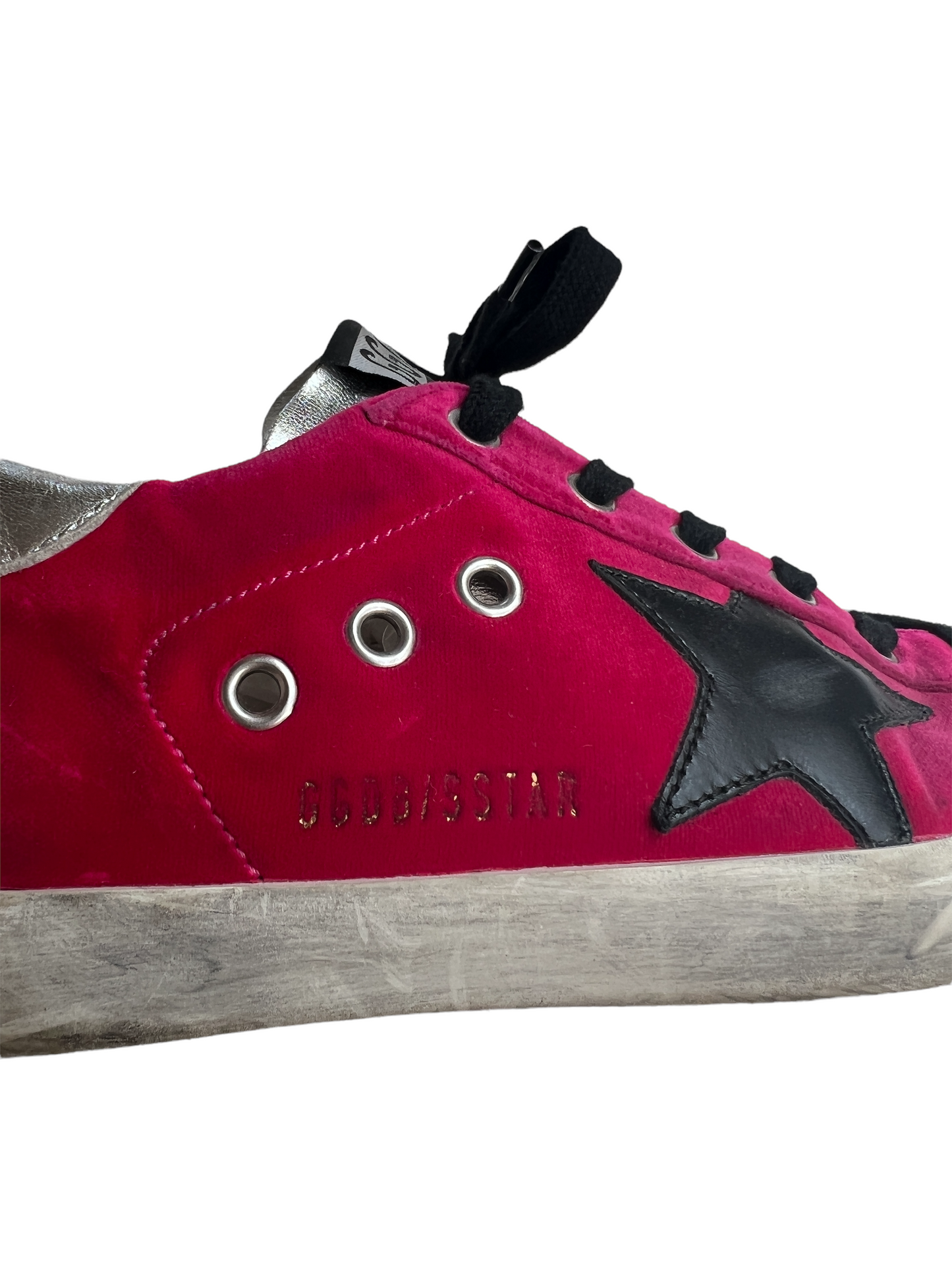 Superstar Pink Velvet Sneakers - 8