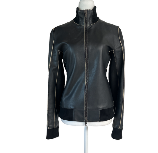 Black Leather Jacket - S