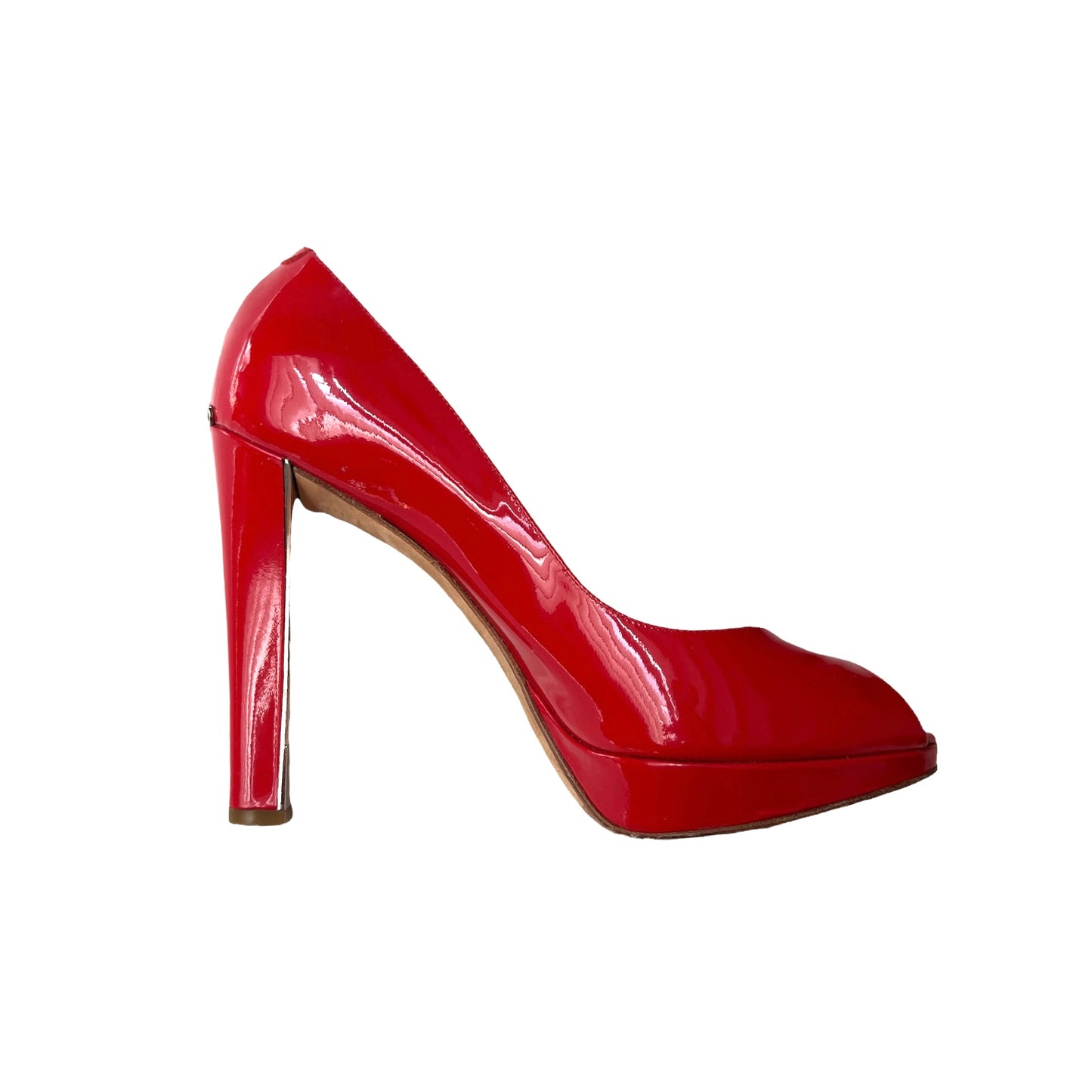Red Patent Leather Heels - 7.5
