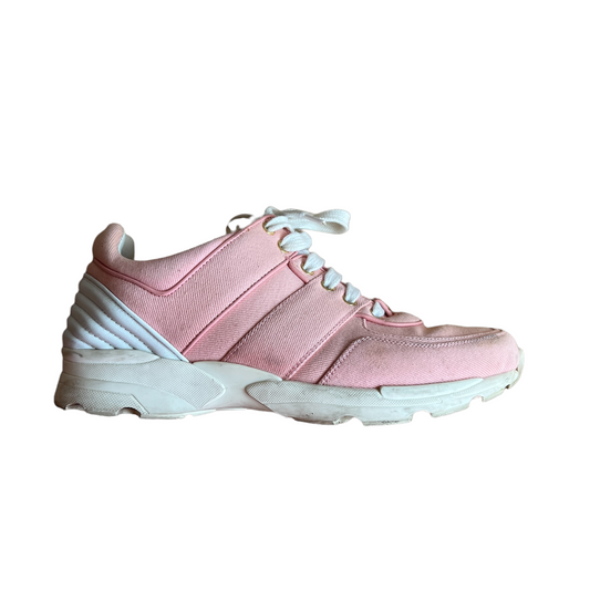 Pink Logo Athletic Sneakers - 9.5