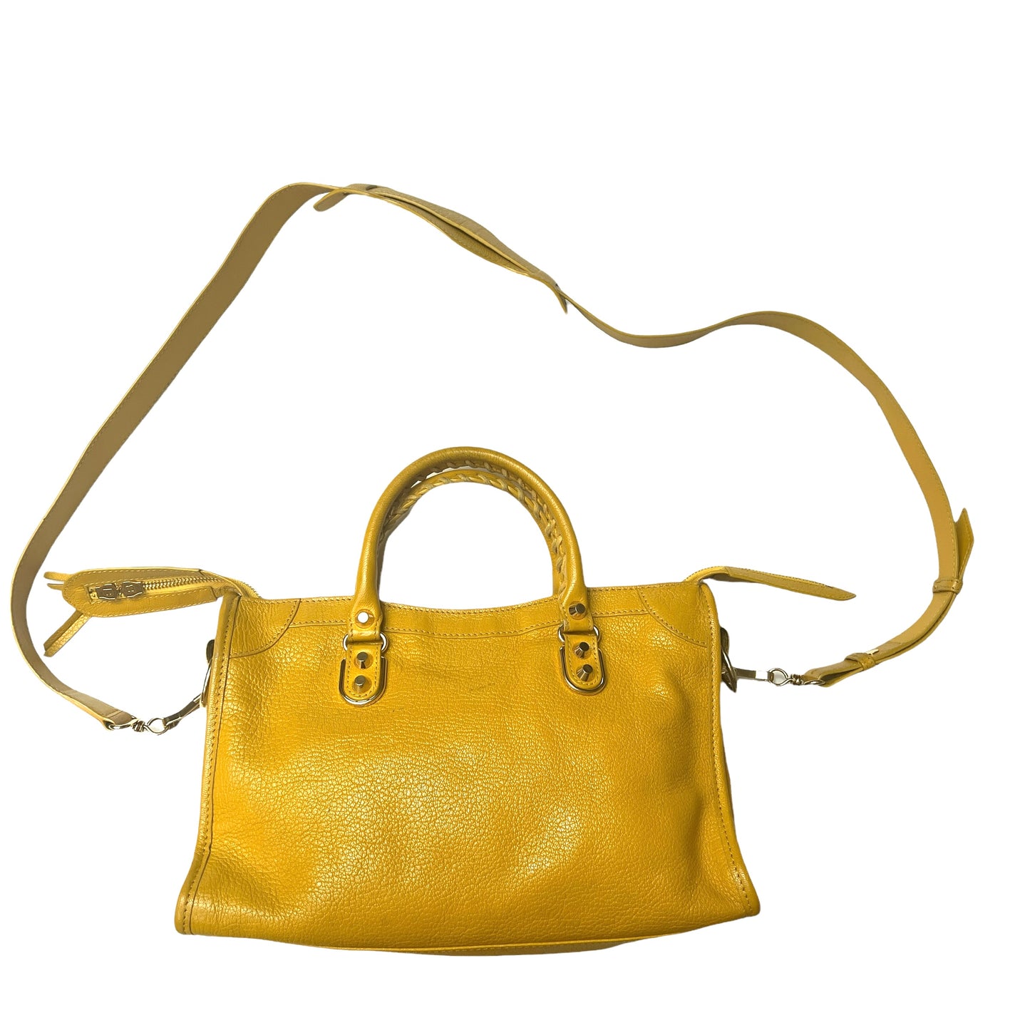 Yellow City Metallic Edge Bag - S