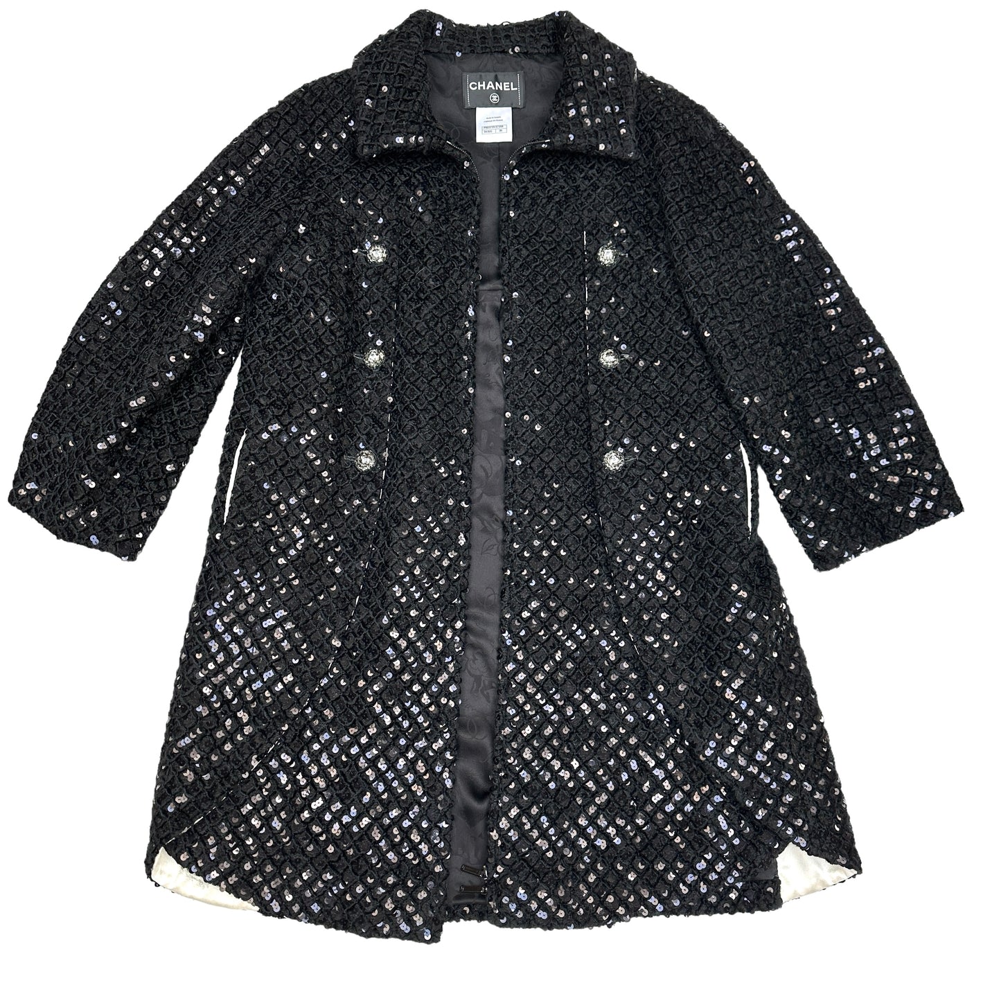 Sequins Black Coat - S