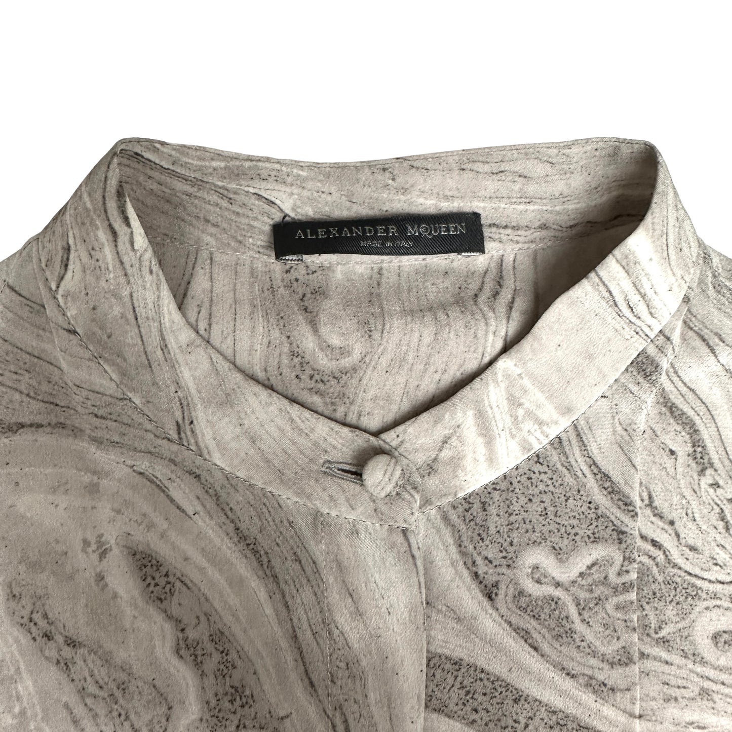 Grey Silk Shirt - M