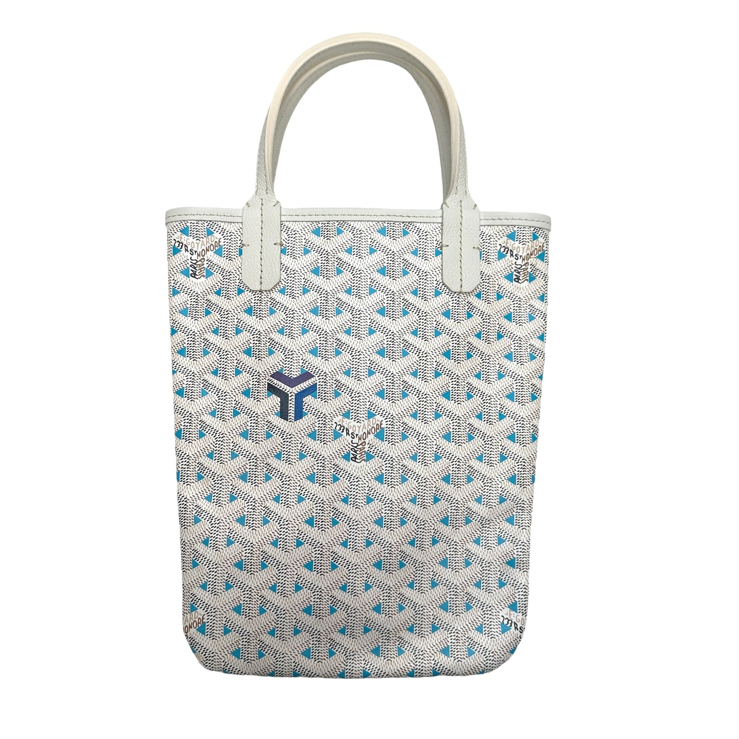 GOYARD Poitiers Claire Voie Shoulder Bag Strap Canvas Turquoise Blue Japan  