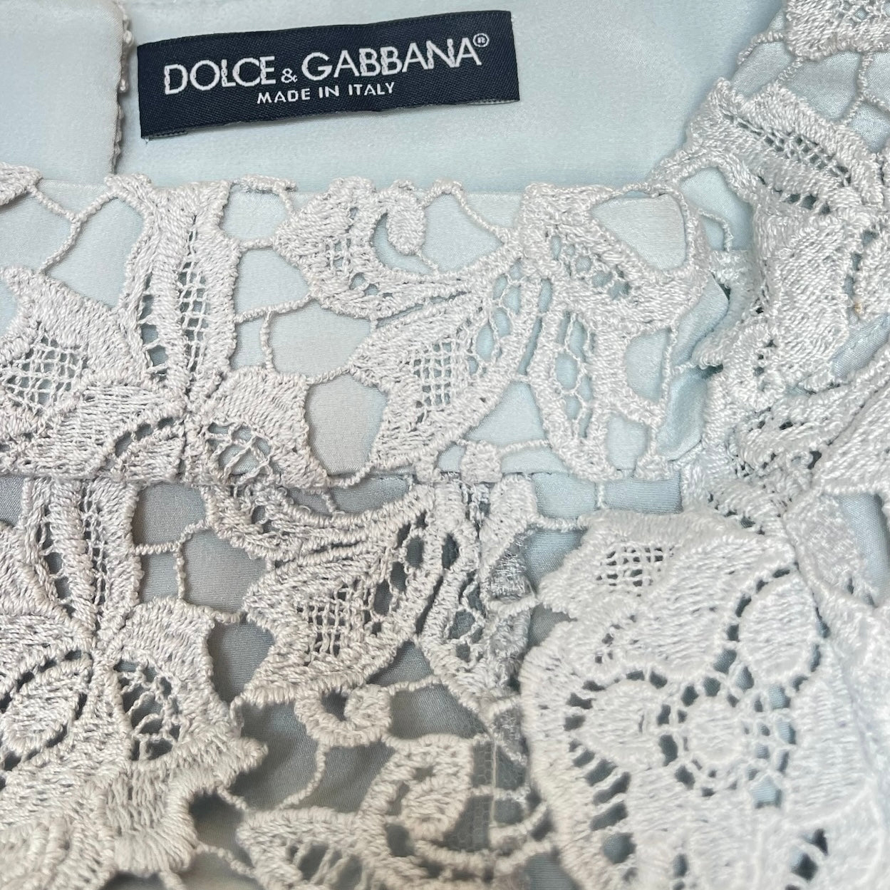 Dolce & Gabbana Blue Lace Skirt - S