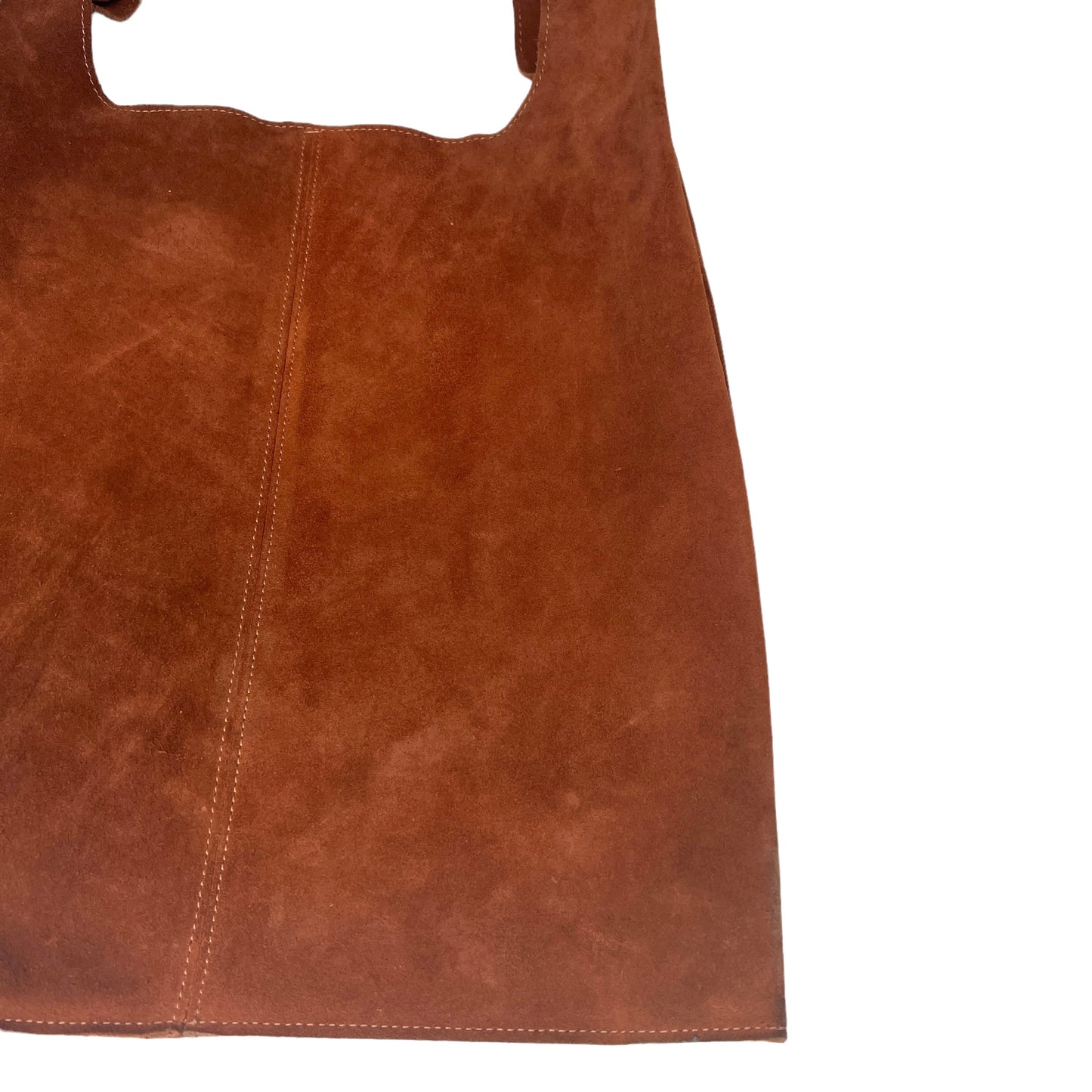 Brown Suede Hobo Bag