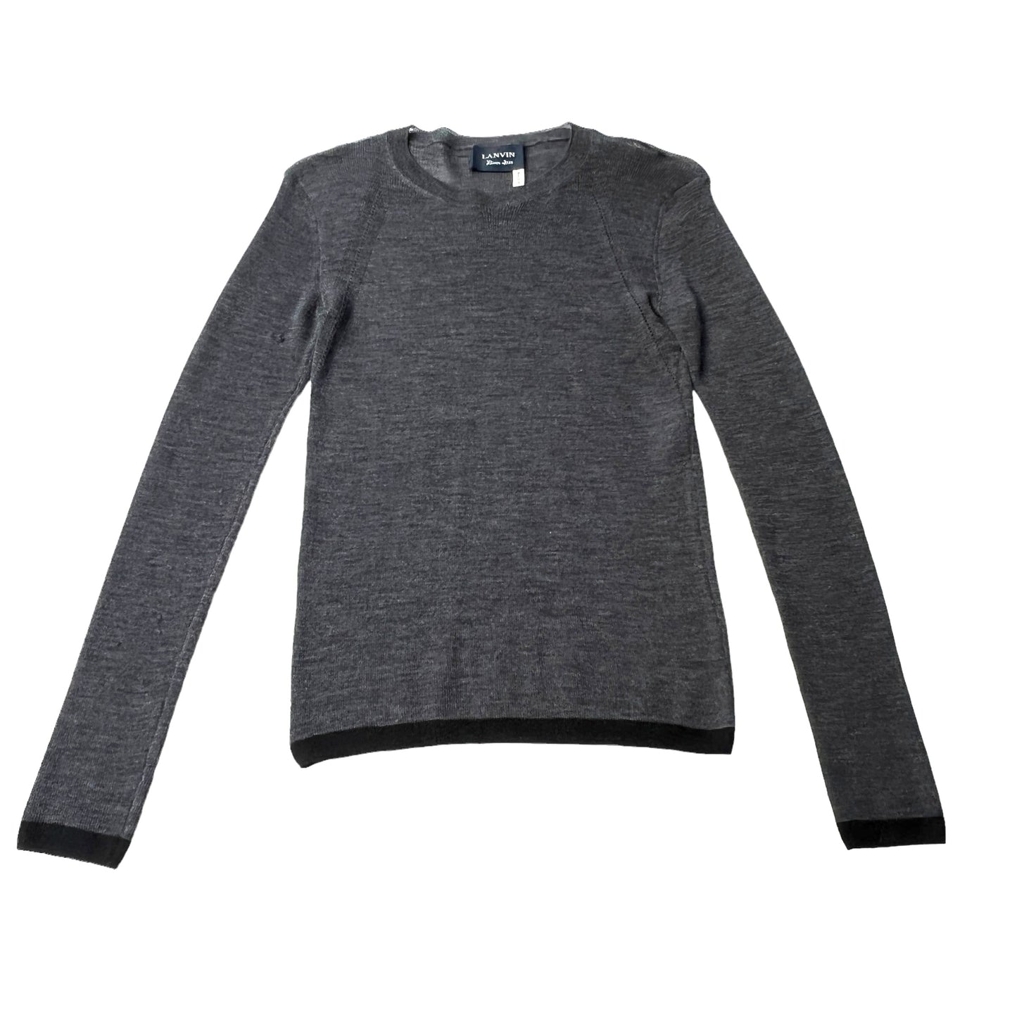 Grey Light Wool Sweater - S