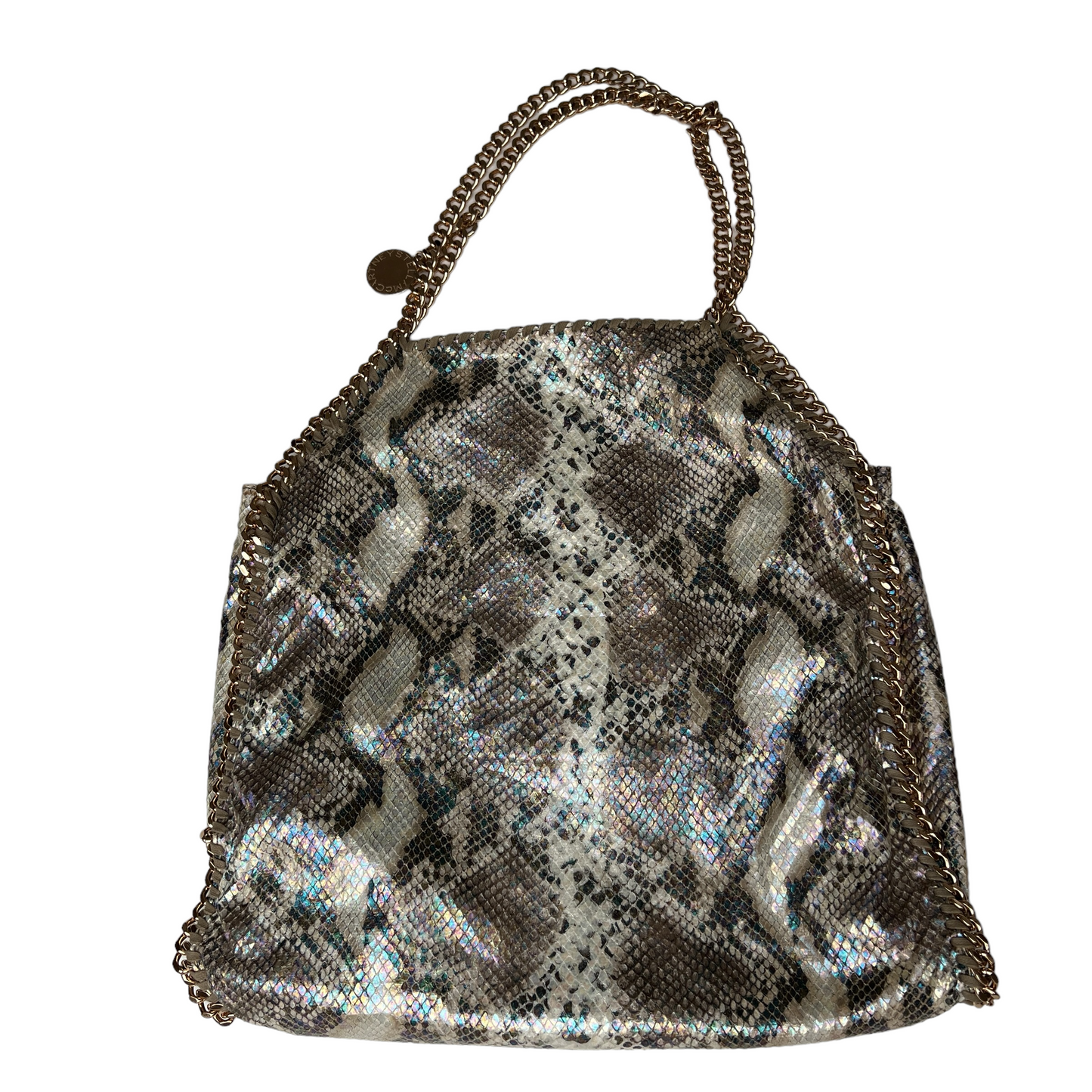 Iridescent Python Embossed Falabella Bag