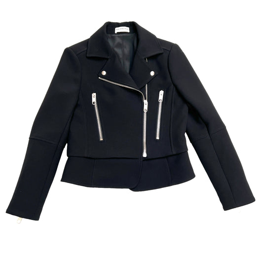Fabric Moto Jacket - M