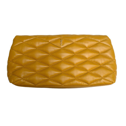 Sade Yellow Puffer Clutch