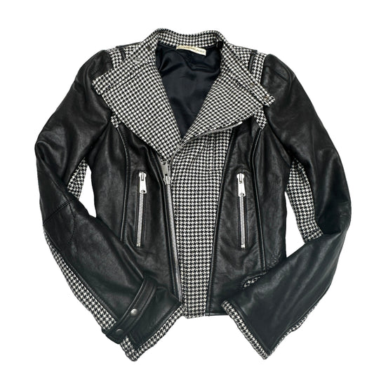 Leather and Wool Jacket - S