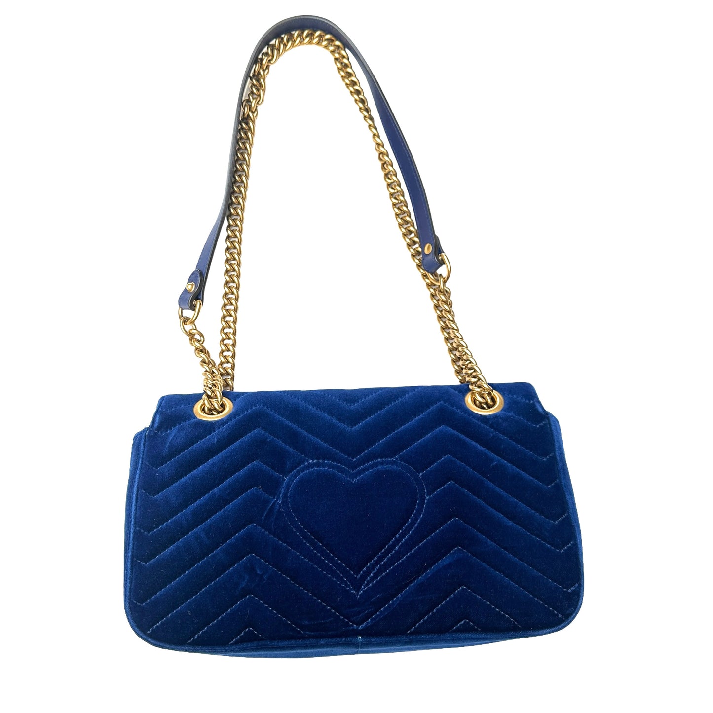 Blue Velvet Marmont Bag