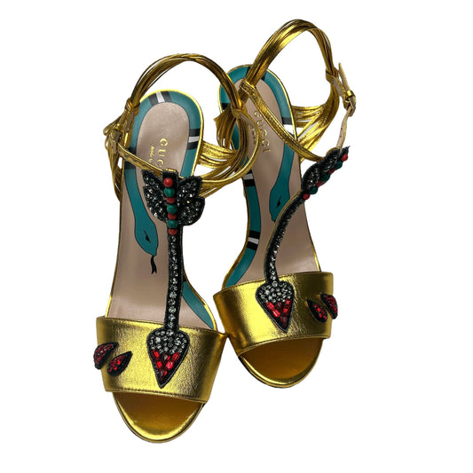 Golden Arrow High Heels - 8.5