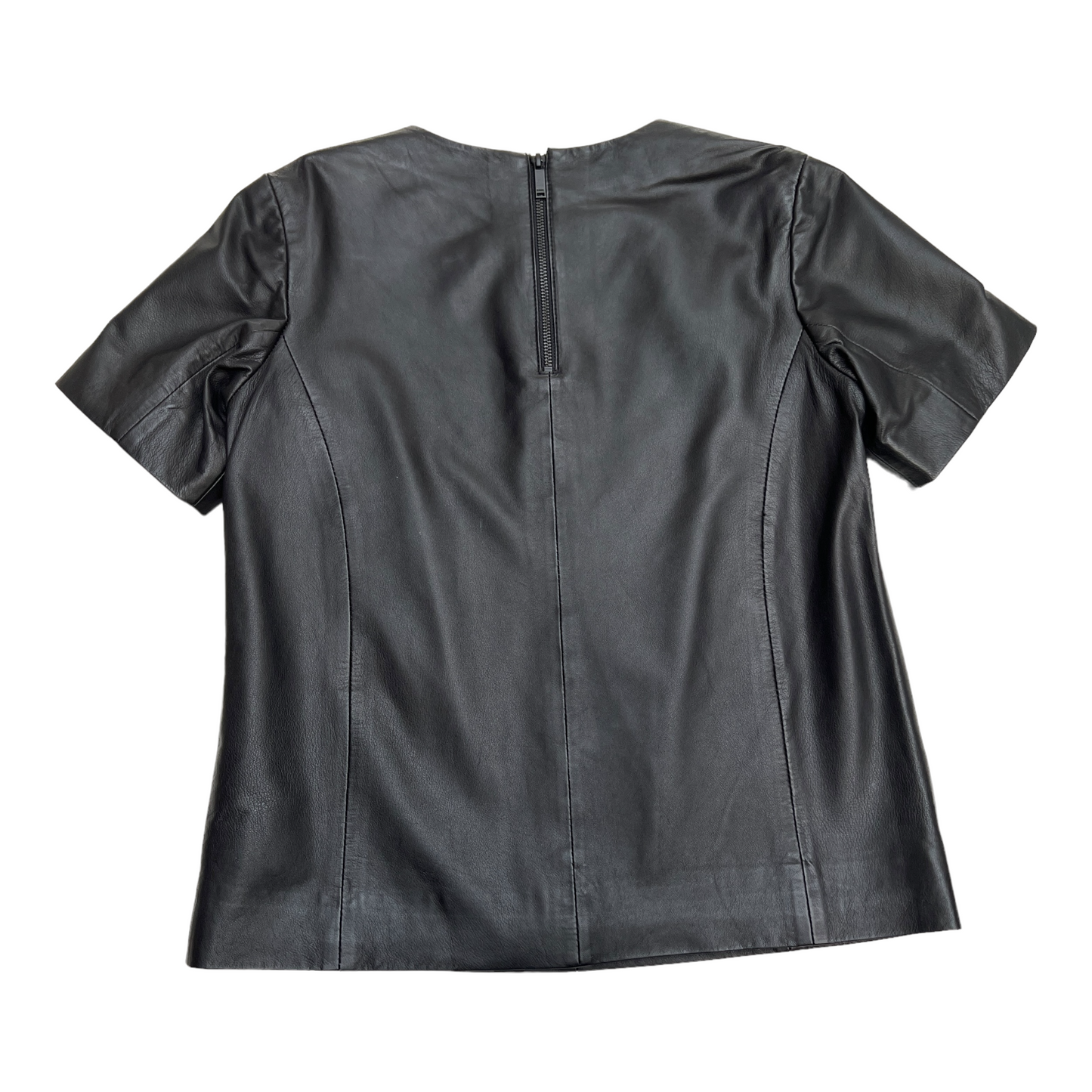 Black Leather Top - M